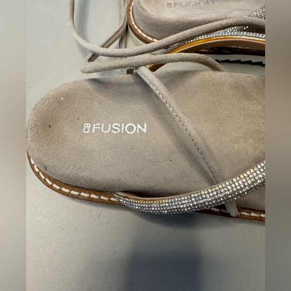 G Fusion Rhinestone Wrap Sandals - Size 7 | Italian-Made - Picture 10 of 15